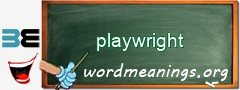 WordMeaning blackboard for playwright